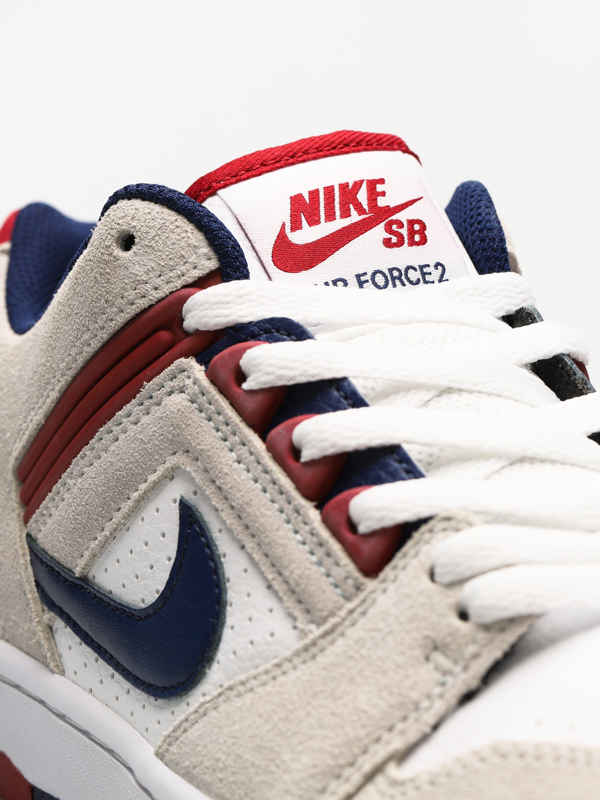 Buty Nike SB Air Force II Low (white/blue void red crush white)