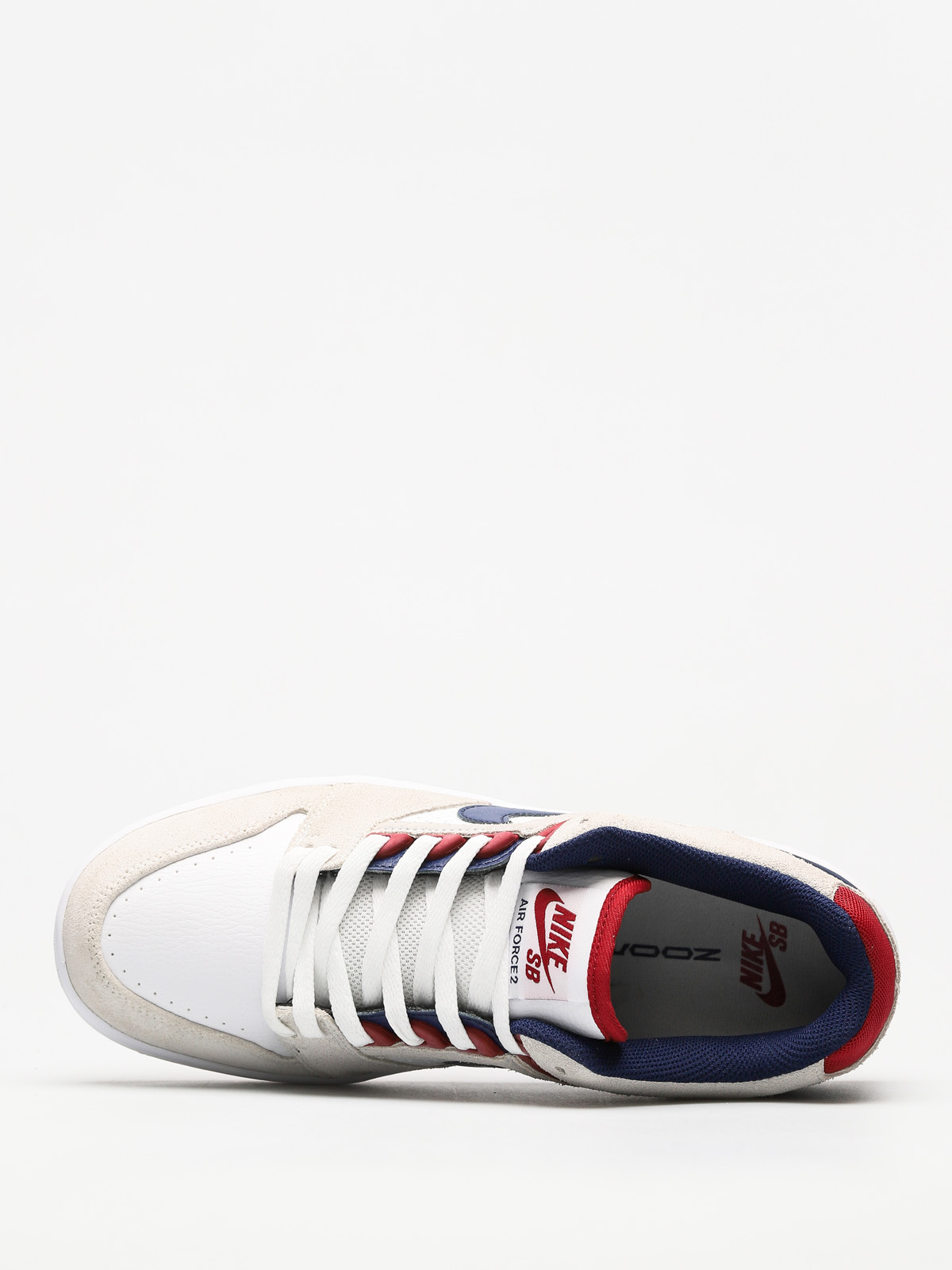 Buty Nike SB Air Force II Low (white/blue void red crush white)