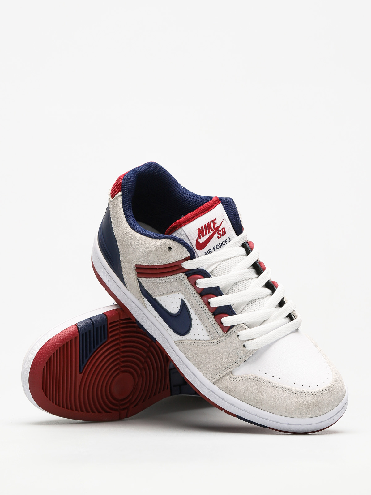 Buty Nike SB Air Force II Low (white/blue void red crush white)
