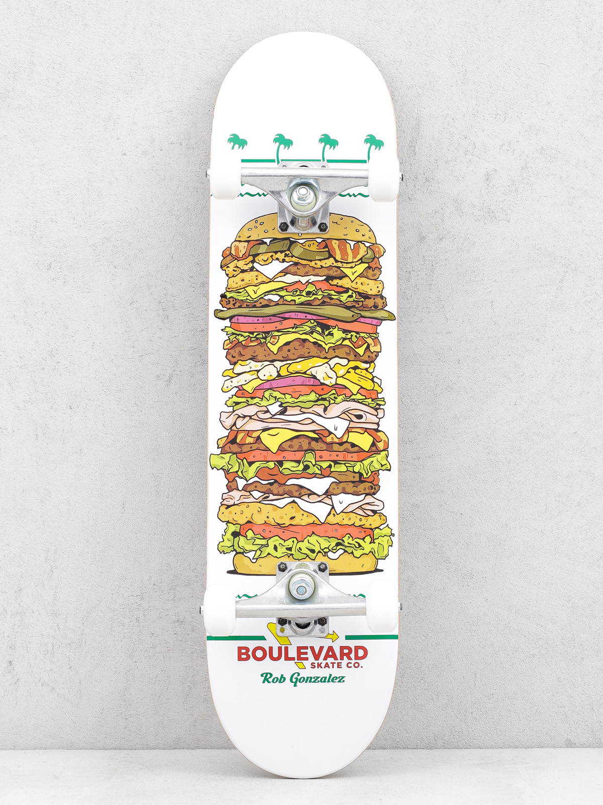 Deskorolka Boulevard Burger Rob Gonzales (white/multi)
