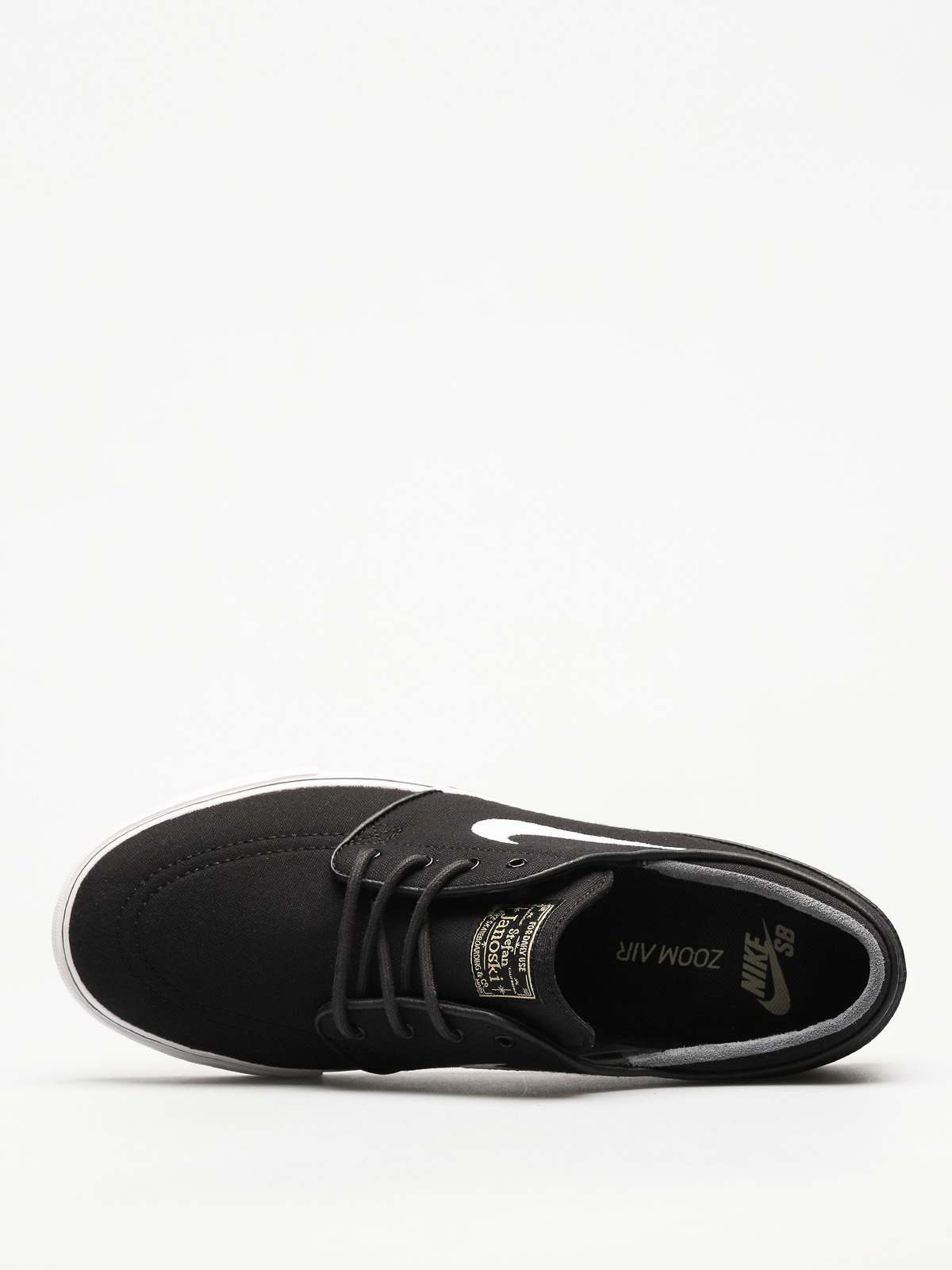 Buty Nike Zoom Stefan Janoski CNVS (blk/white gm lght brwn mtlc gl)