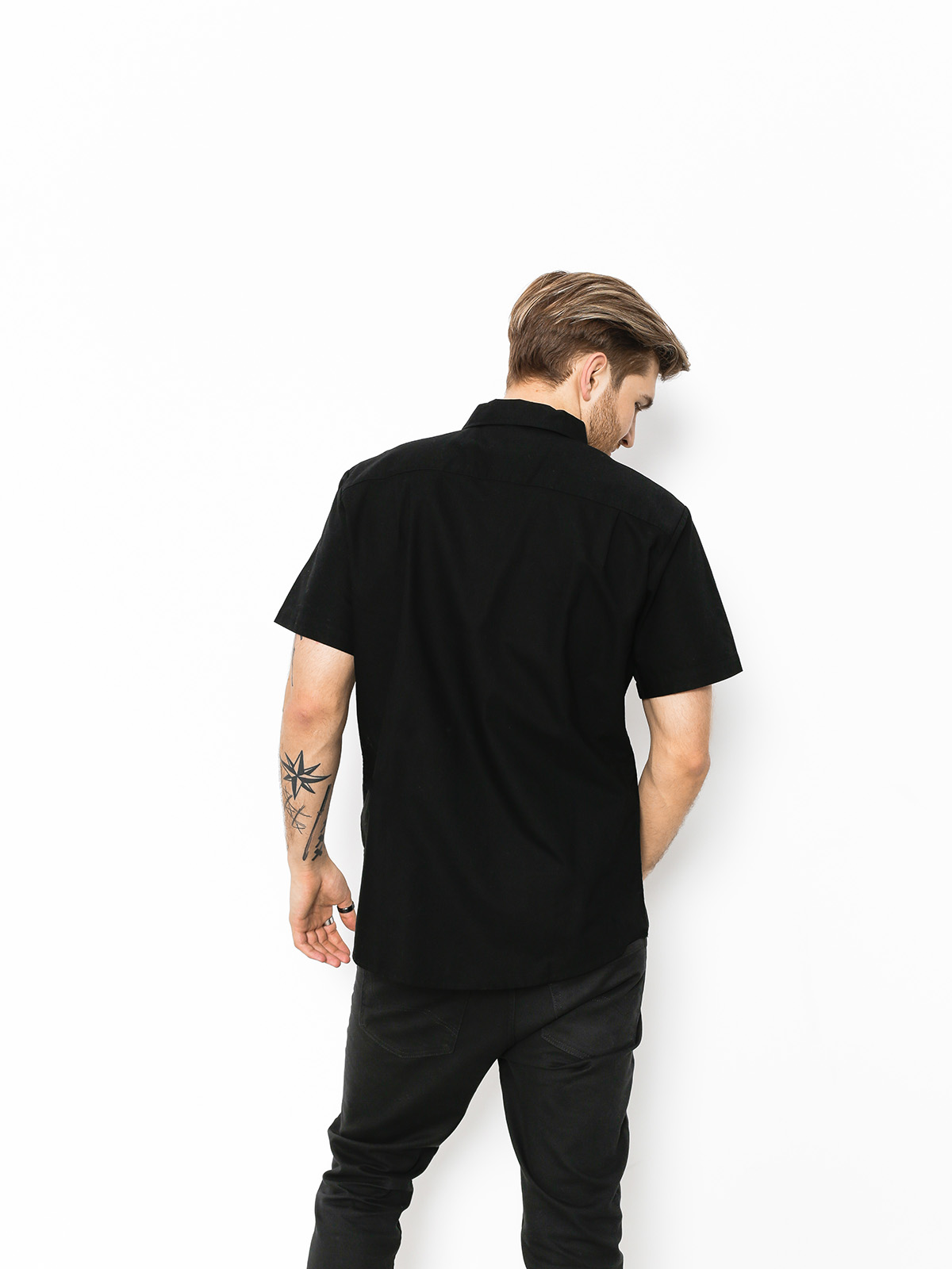Koszula Brixton Charter Oxford Wvn (black)