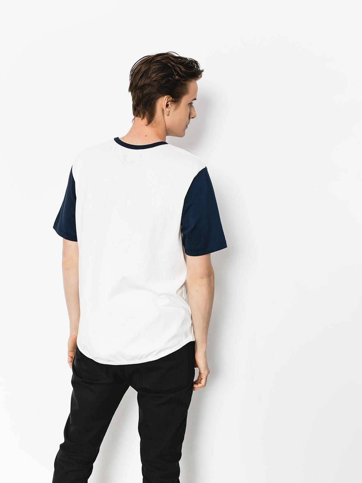 T-shirt Brixton Novato Knit (off white/navy)