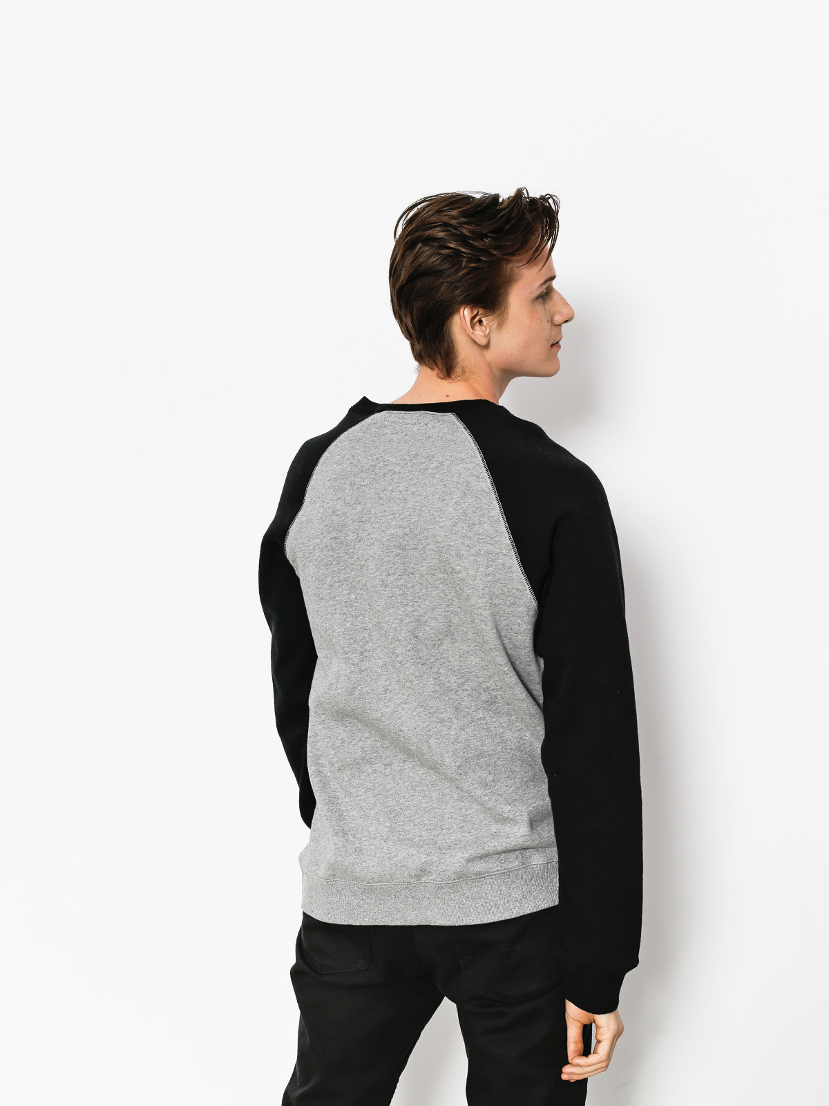 Bluza Brixton Garth Intl Crew (heather grey/black)