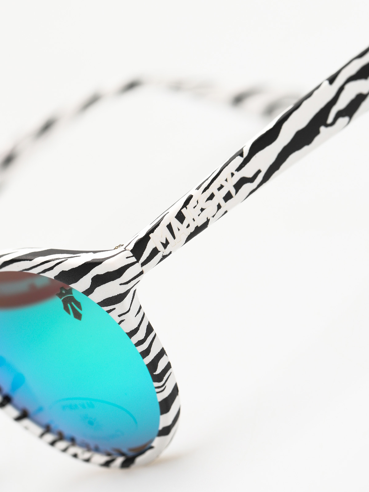 Okulary przeciwsłoneczne Majesty Lynx (zebra/green mirror lens)