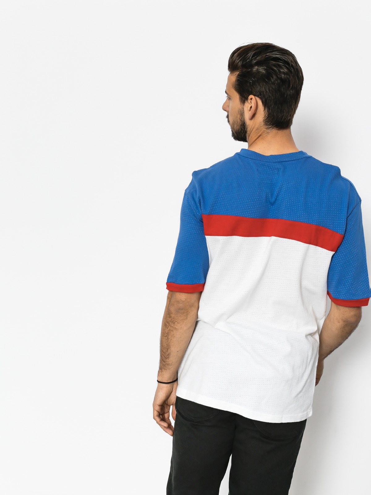 T-shirt Brixton Substance Knit (white/royal)