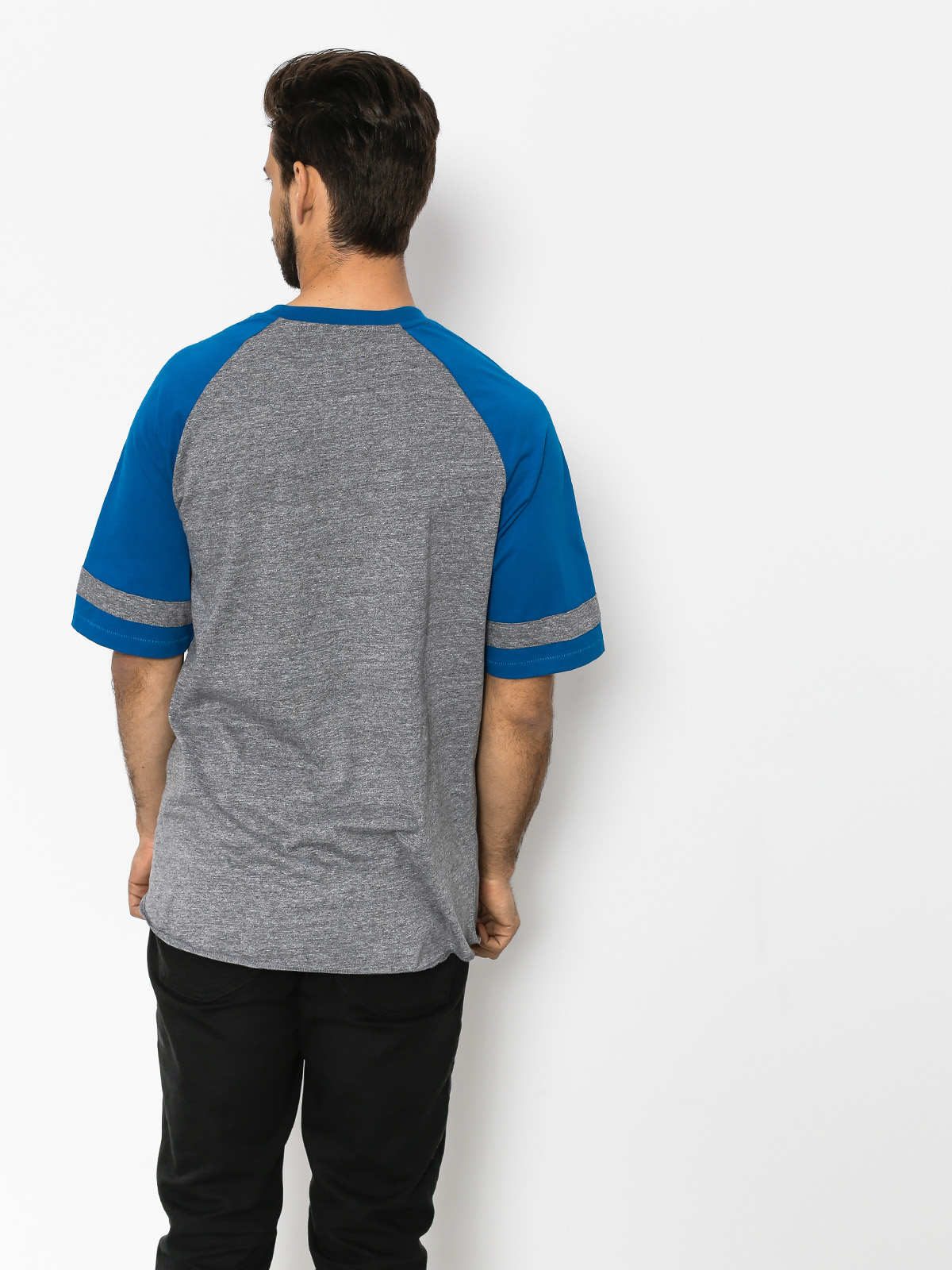 T-shirt Brixton Rockford Baseball (heather grey/royal)