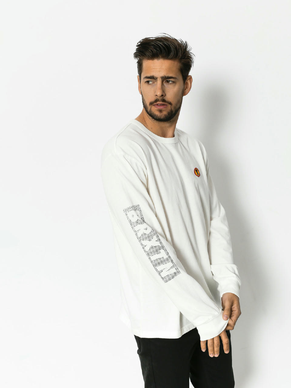 Longsleeve Brixton Fang Knit (off white)