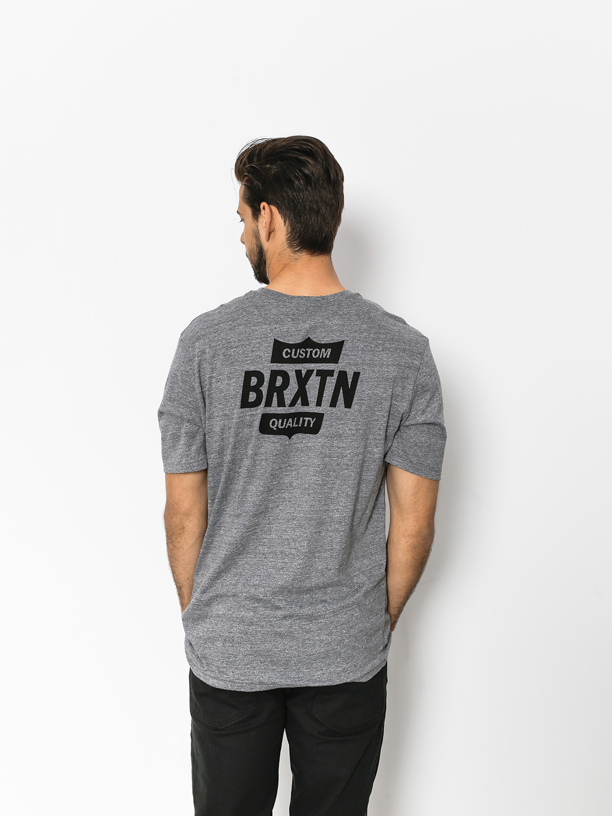T-shirt Brixton Garth II Prt (heather grey)