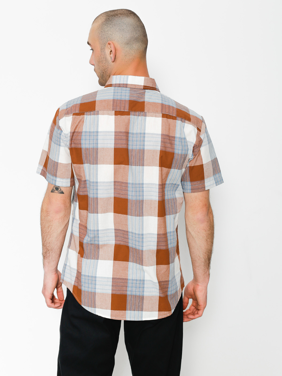 Koszula Brixton Charter Wvn (brown/cream)