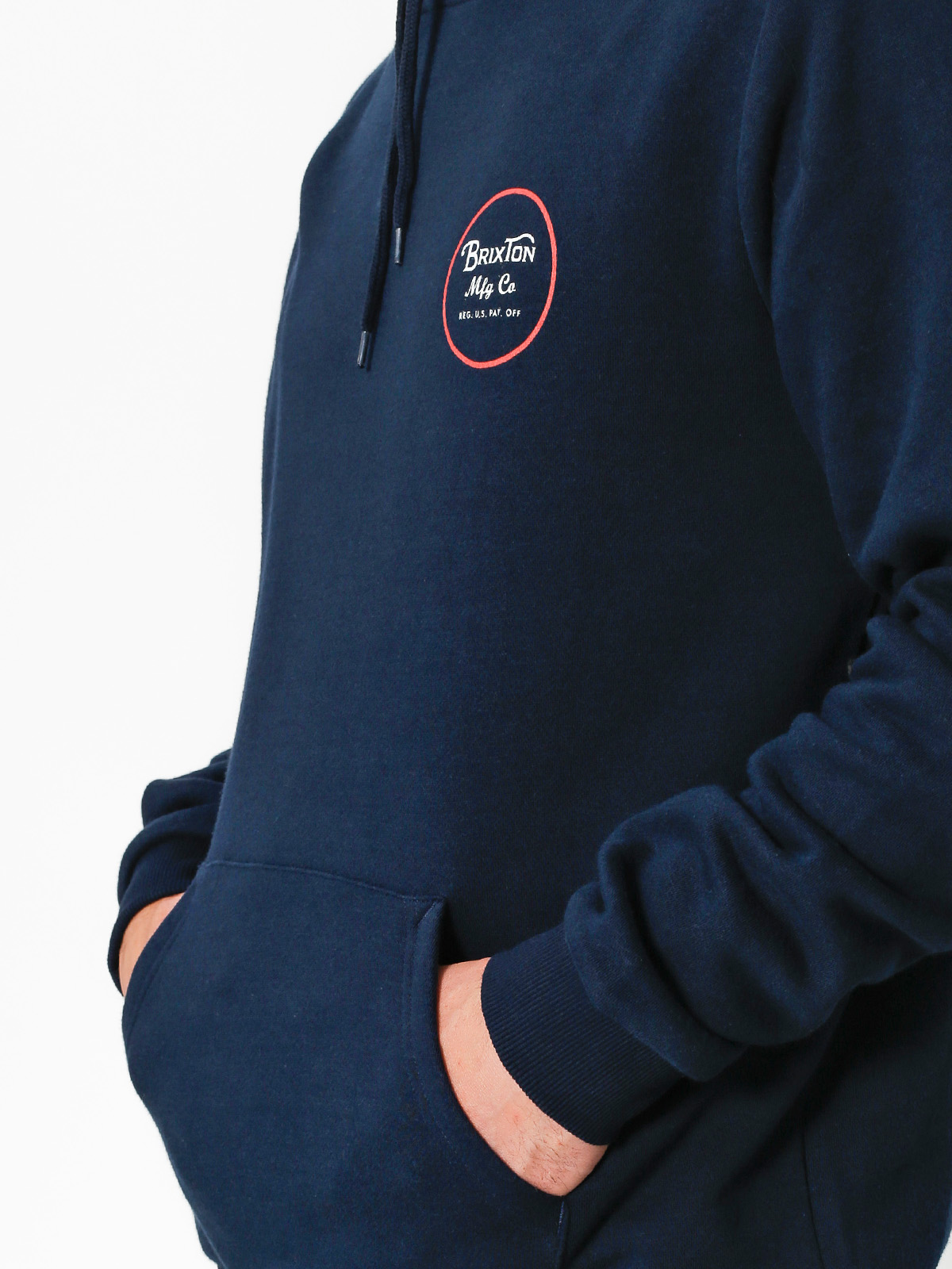 Bluza z kapturem Brixton Wheeler III Eu HD (navy/red)