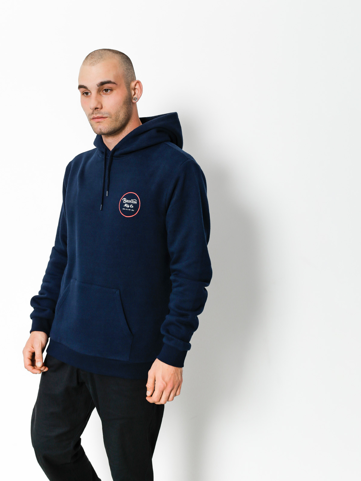 Bluza z kapturem Brixton Wheeler III Eu HD (navy/red)