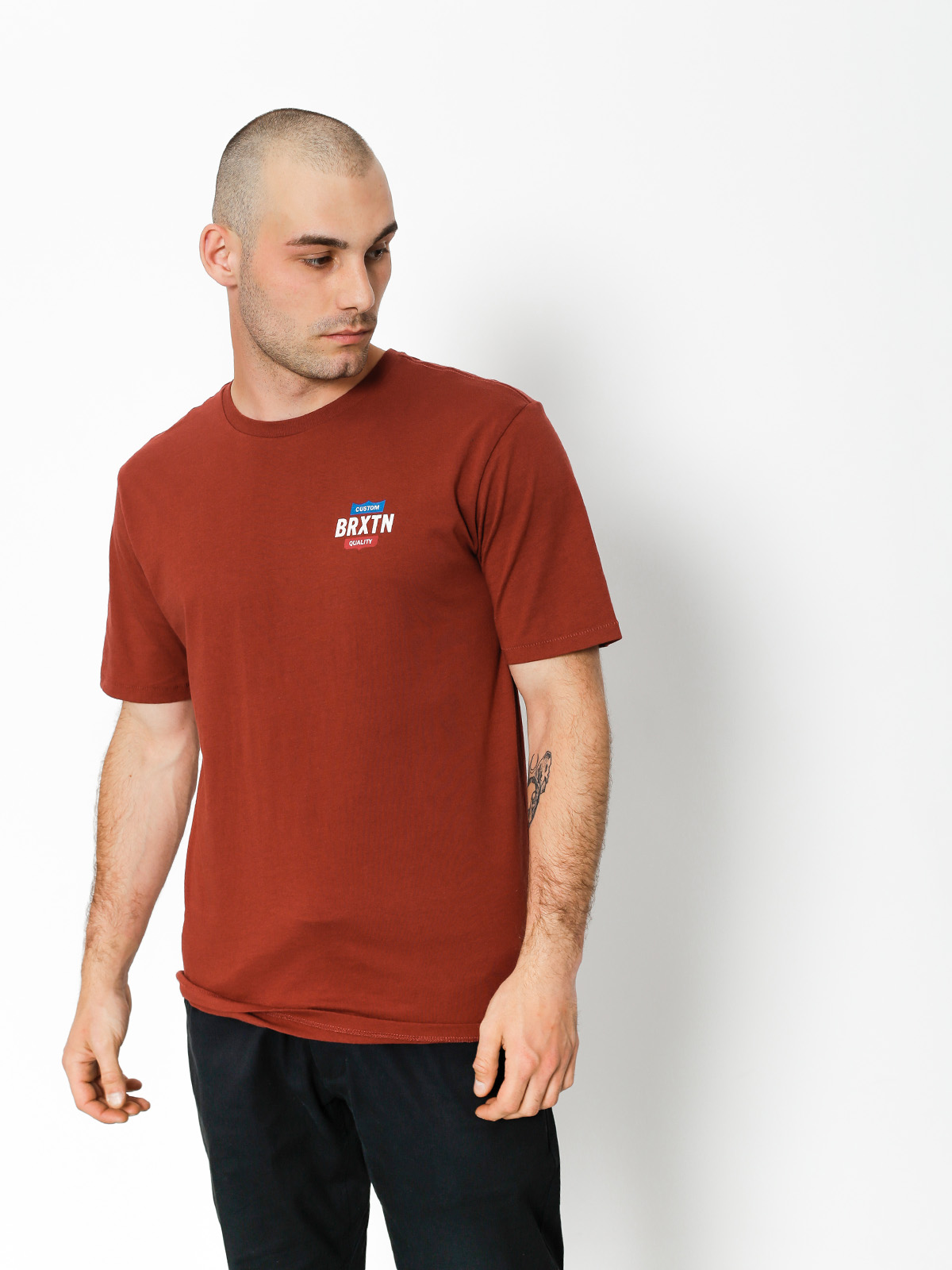 T-shirt Brixton Garth II Prt (brick)
