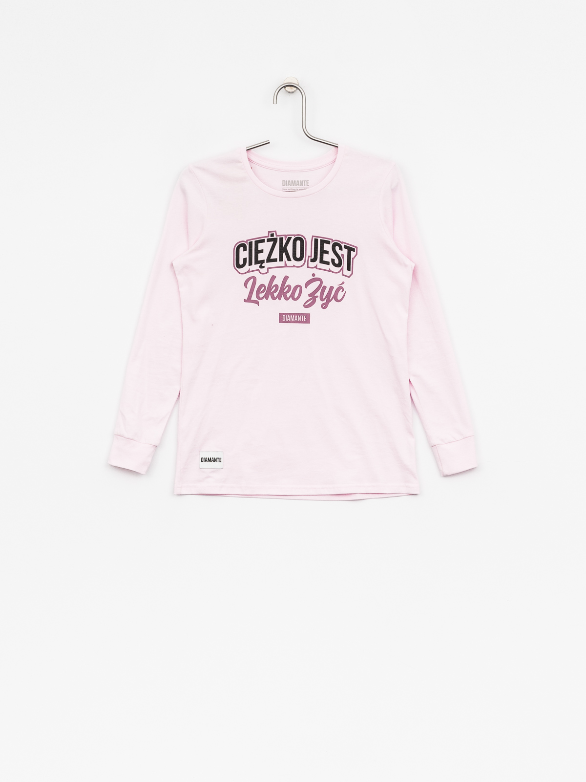 Longsleeve Diamante Wear Cieżko Jest Lekko Żyć Wmn (pink)