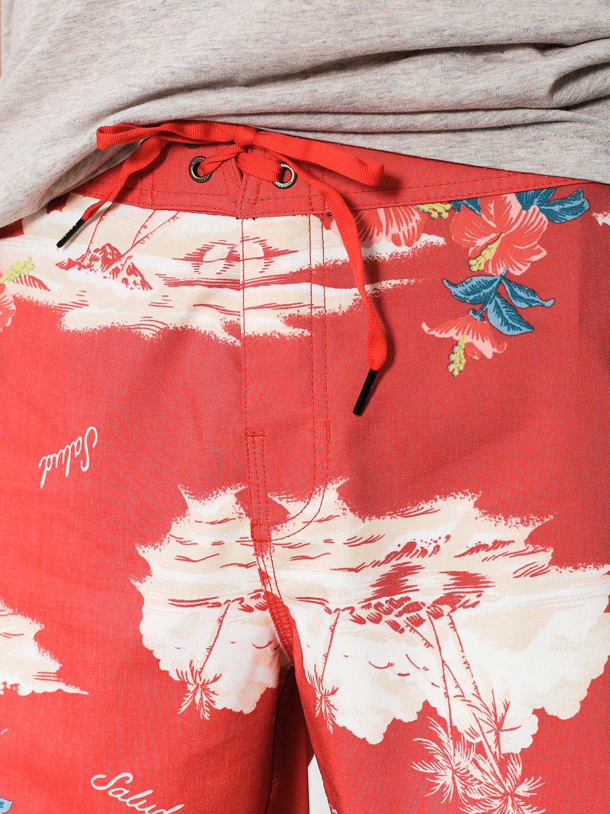 Boardshorty Brixton Barge Trunk (red/cream)