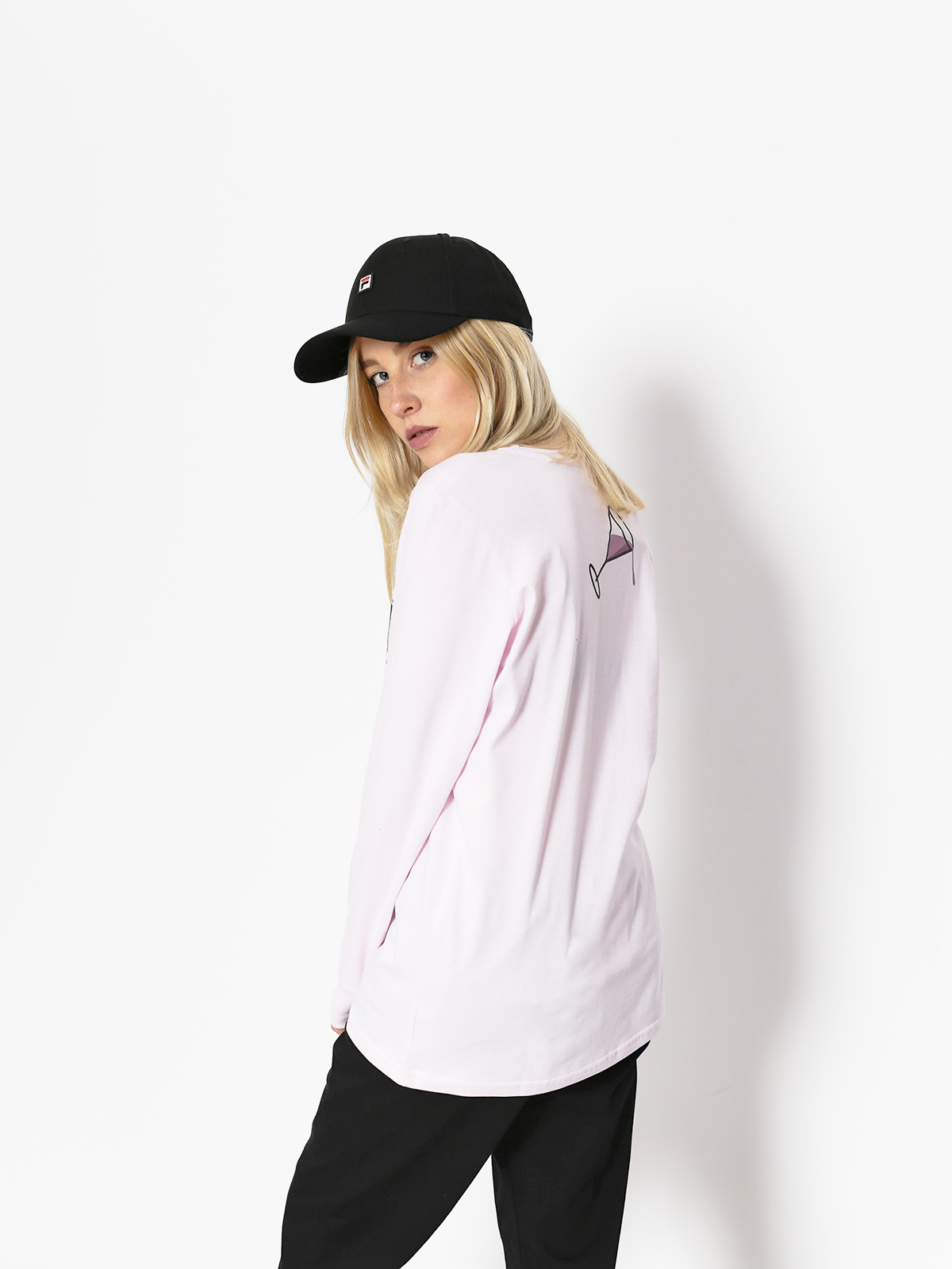 Longsleeve Diamante Wear Cieżko Jest Lekko Żyć Wmn (pink)