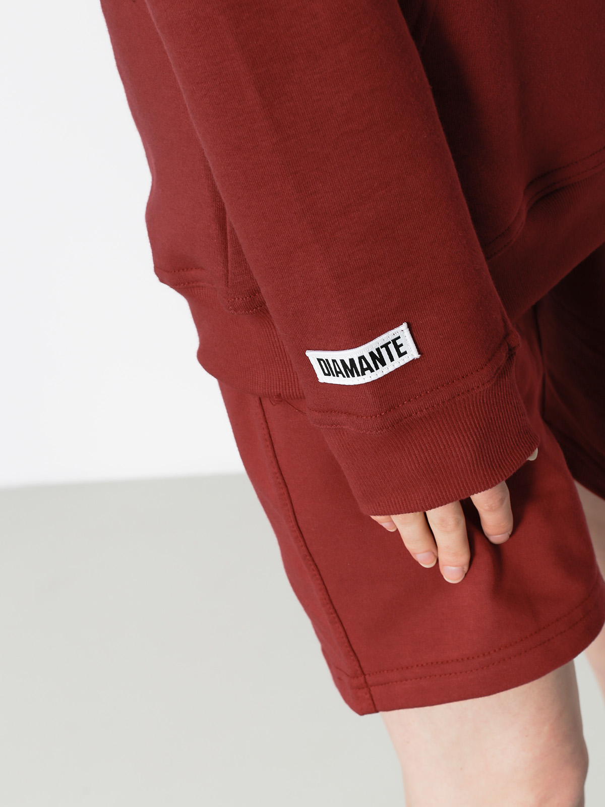 Bluza z kapturem Diamante Wear Nie Budź Mnie HD Wmn (burgundy)