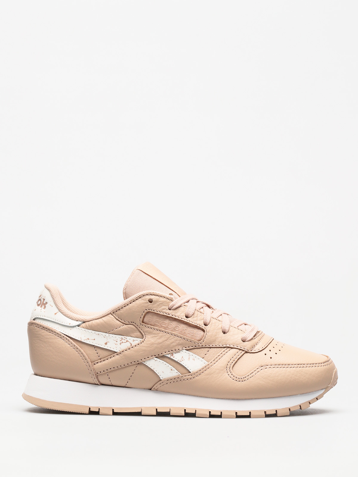 Buty Reebok Classic Leather Wmn (sidestripes bare beige/white)