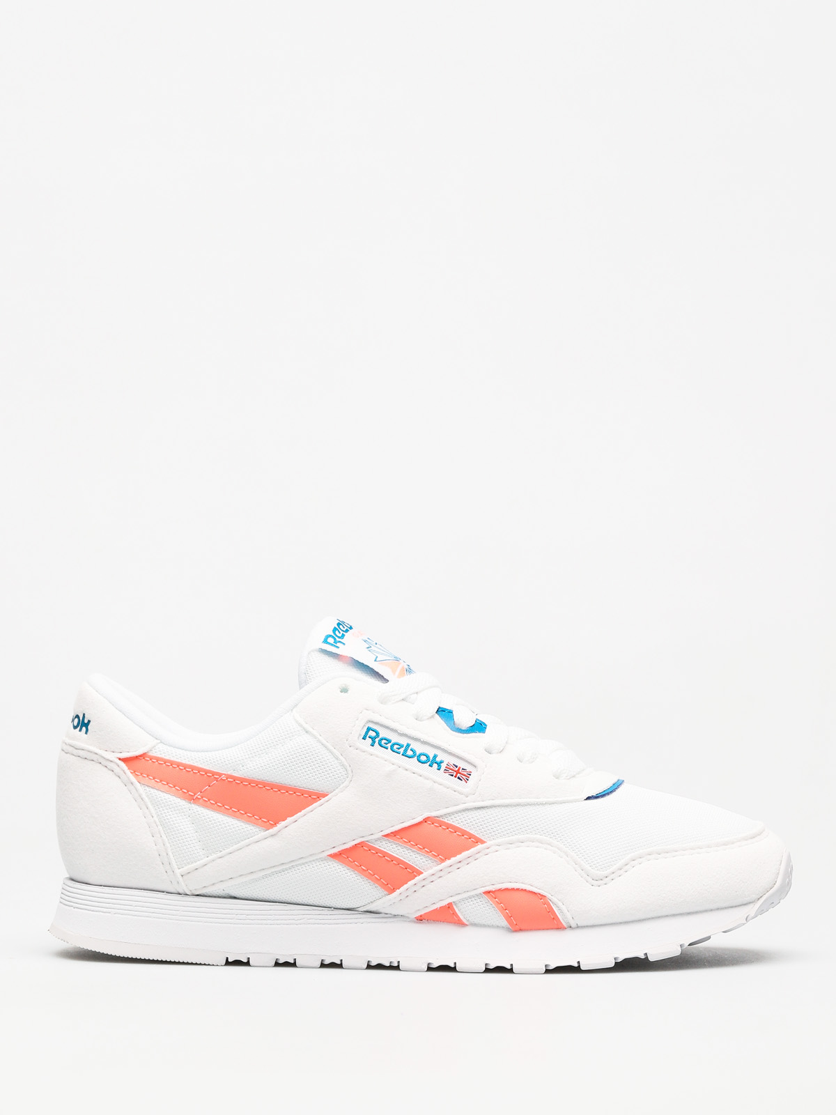 Buty Reebok Cl Nylon M Txt Wmn (retro white/digital pink/instince blue)