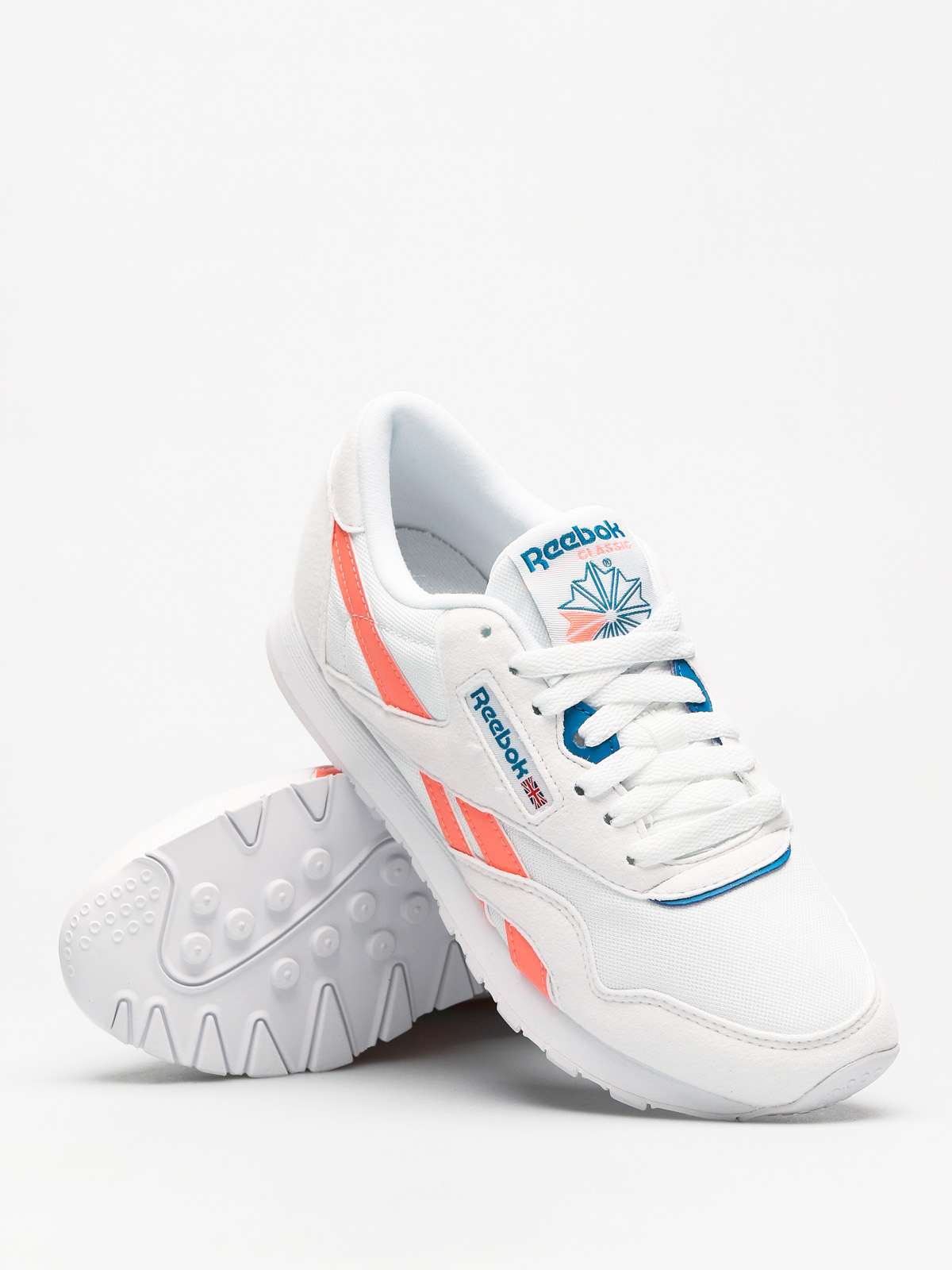 Buty Reebok Cl Nylon M Txt Wmn (retro white/digital pink/instince blue)