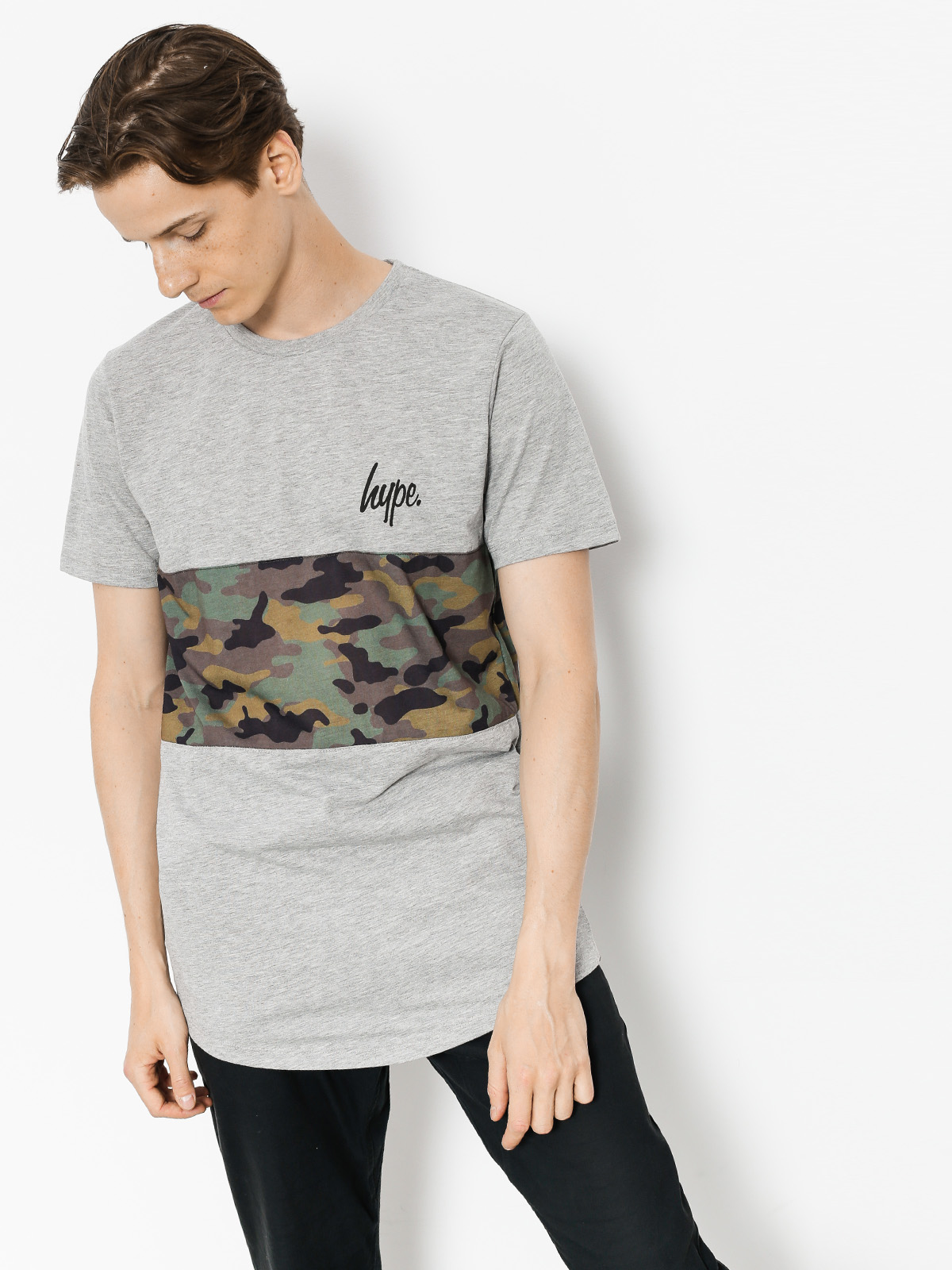 T-shirt Hype Camo Panel (grey/camo)