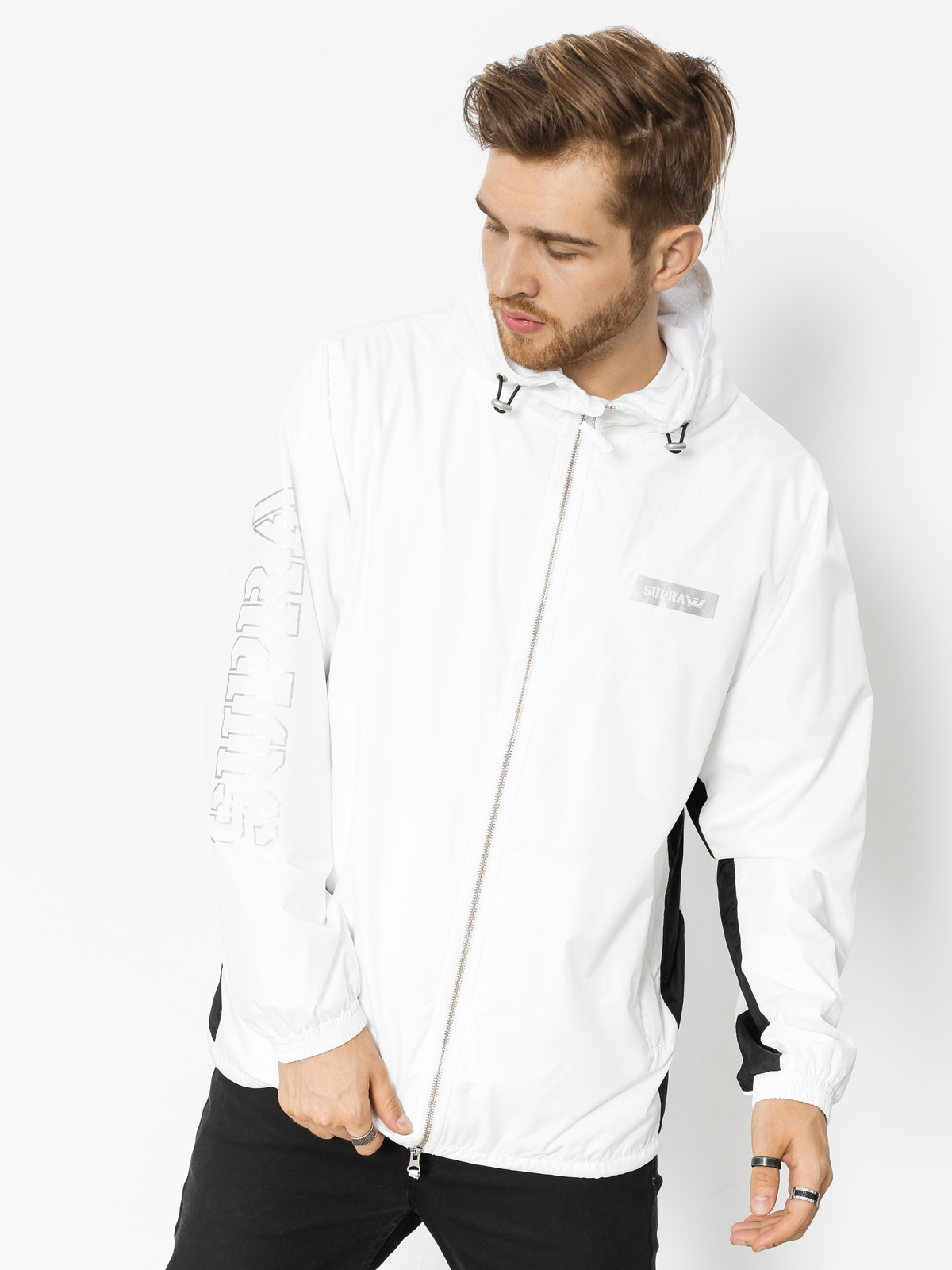 Kurtka Supra Wind Jammer (white/black)