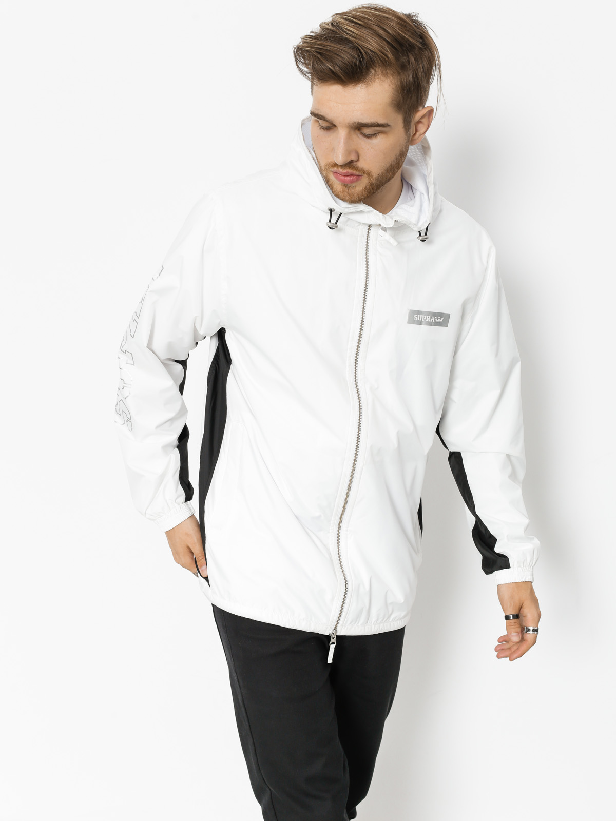 Kurtka Supra Wind Jammer (white/black)