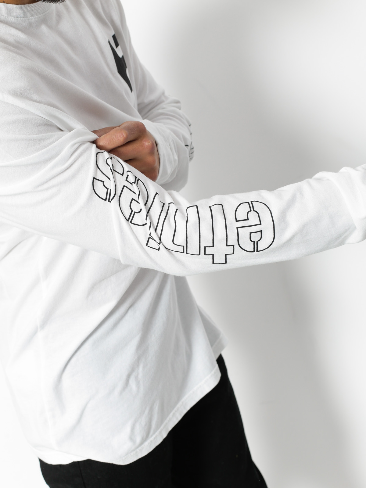 Longsleeve Etnies Stencil (white)