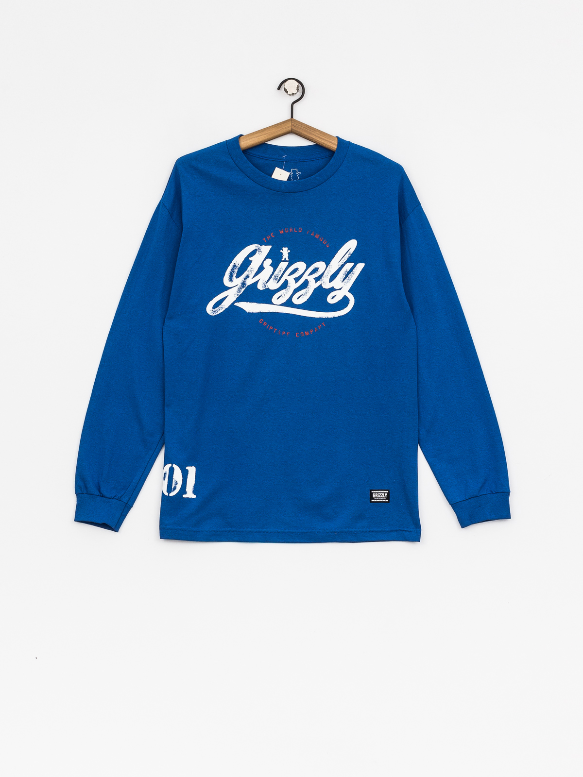 Longsleeve Grizzly Griptape Western Division (royal blue)