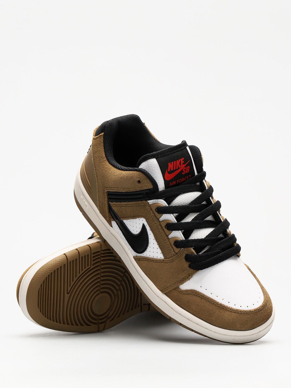 Buty Nike SB Air Force II Low (lichen brown/black white phantom)