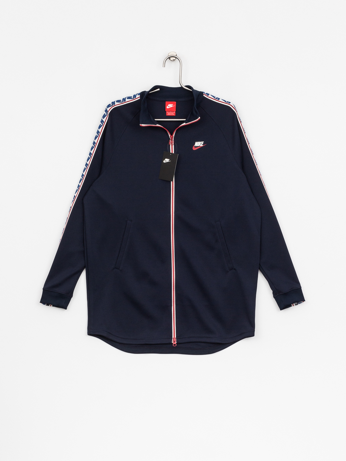 Kurtka Nike Taped Track Jkt Poly (obsidian/gym red/sail)