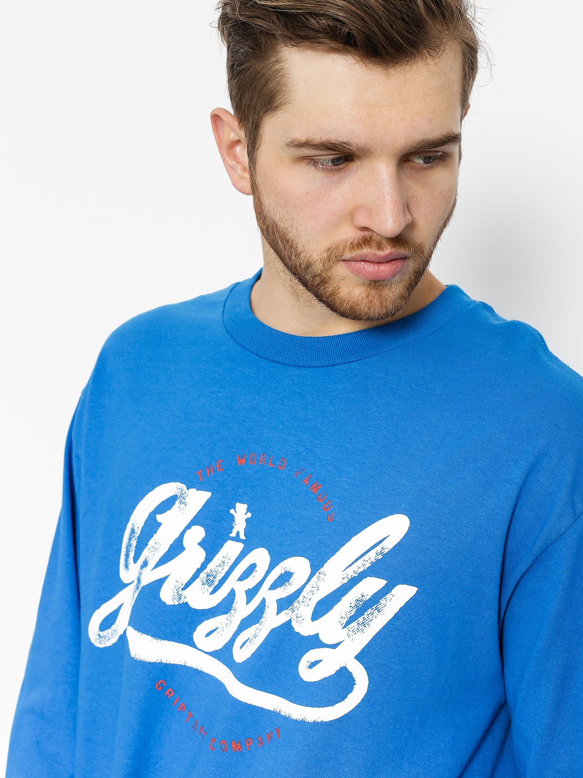 Longsleeve Grizzly Griptape Western Division (royal blue)