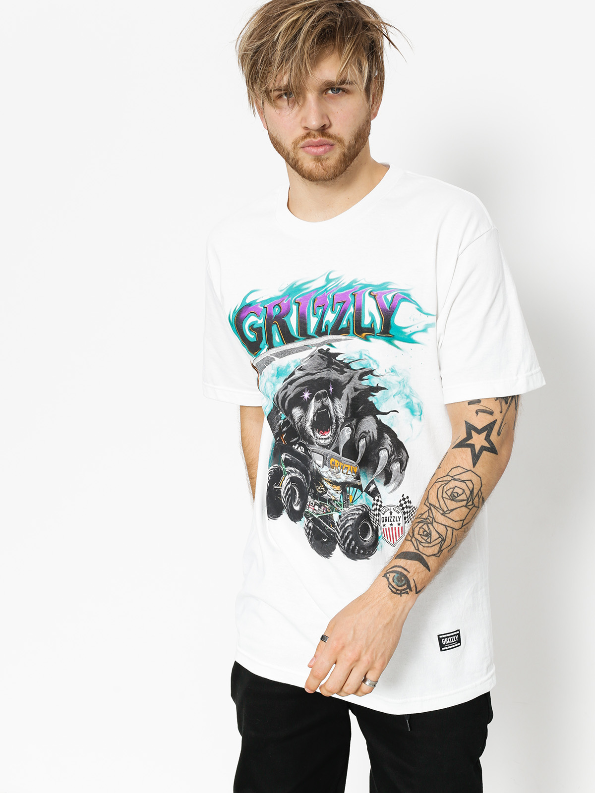 T-shirt Grizzly Griptape Cave Digger (white)