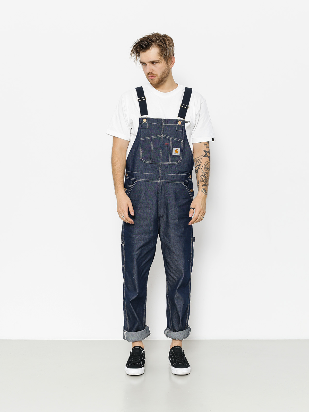 Ogrodniczki Carhartt WIP Bib Overall (blue rigid)