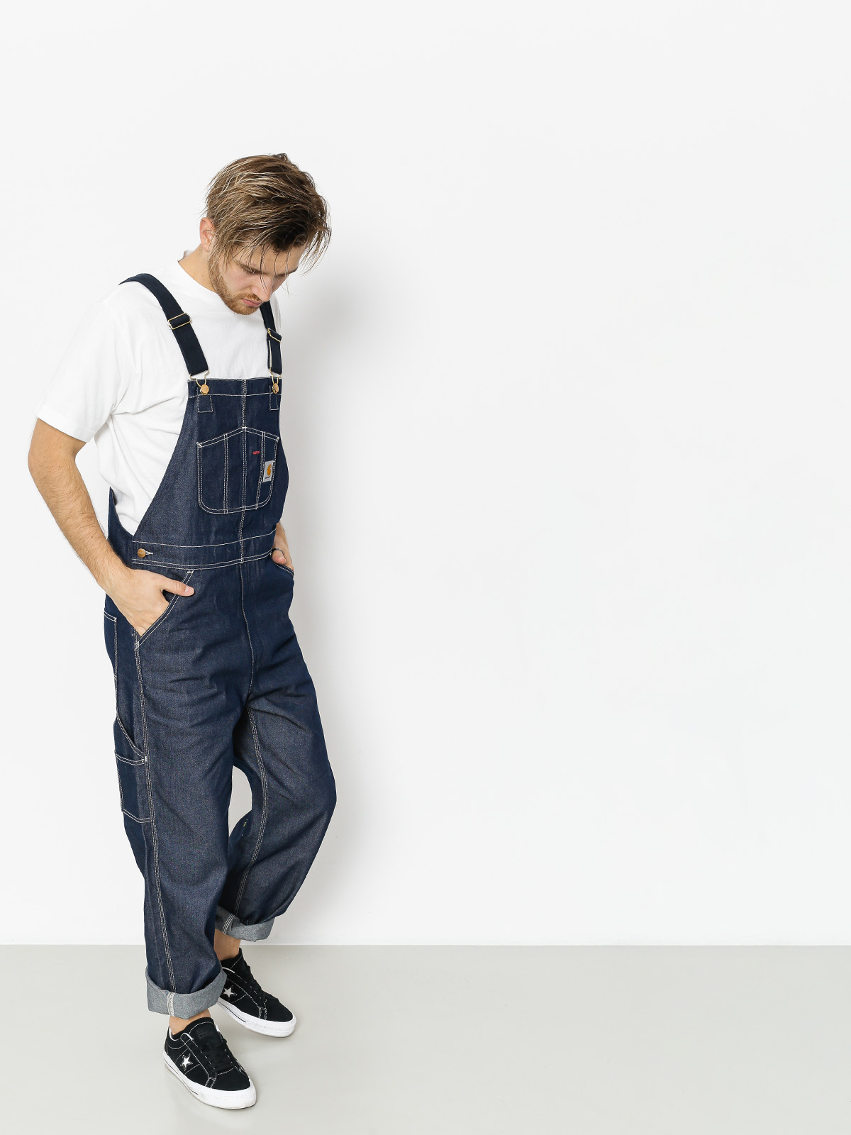 Ogrodniczki Carhartt WIP Bib Overall (blue rigid)