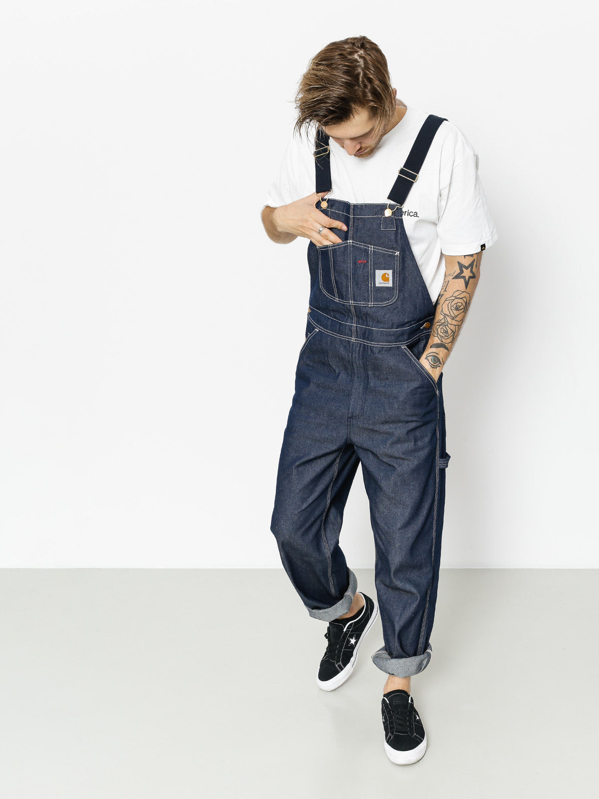 Ogrodniczki Carhartt WIP Bib Overall (blue rigid)