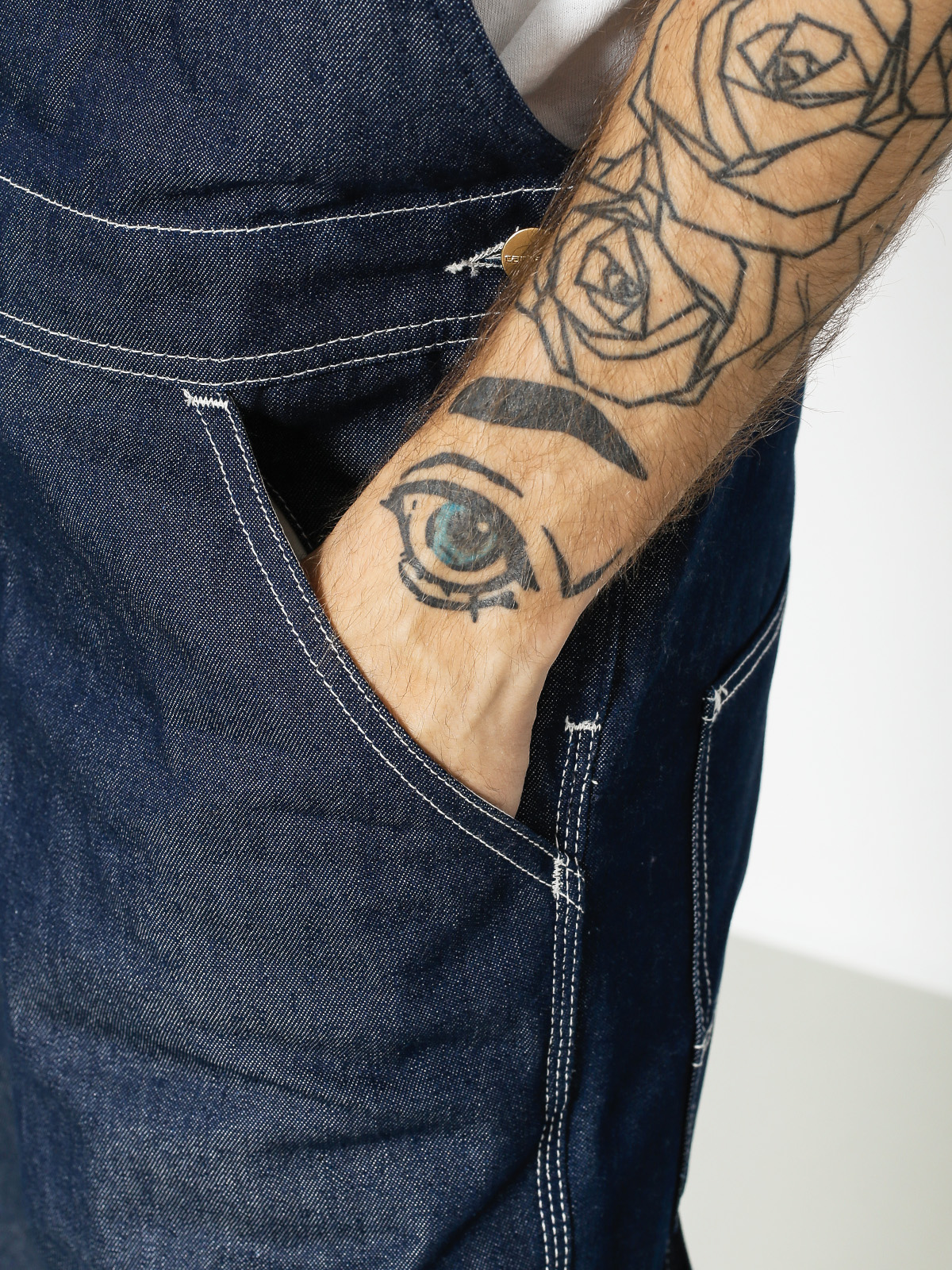 Ogrodniczki Carhartt WIP Bib Overall (blue rigid)