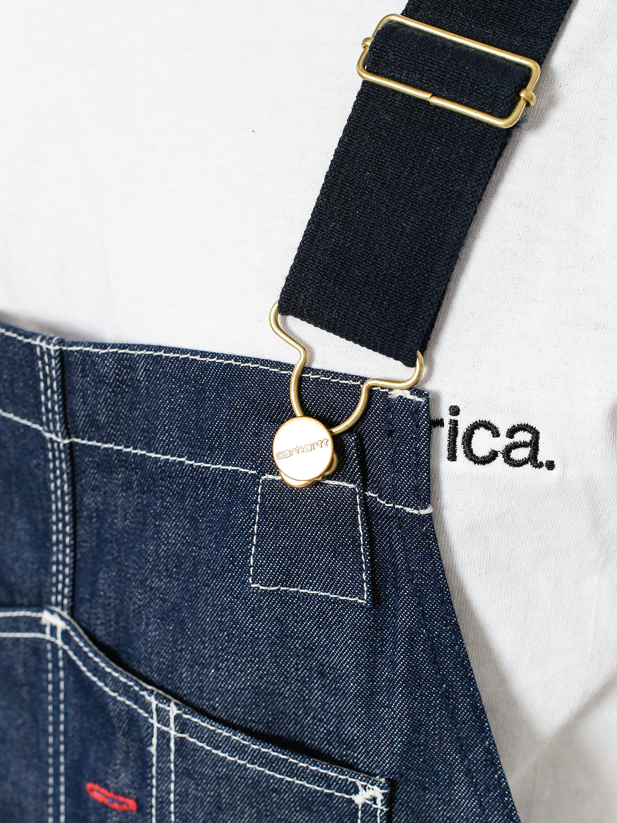 Ogrodniczki Carhartt WIP Bib Overall (blue rigid)