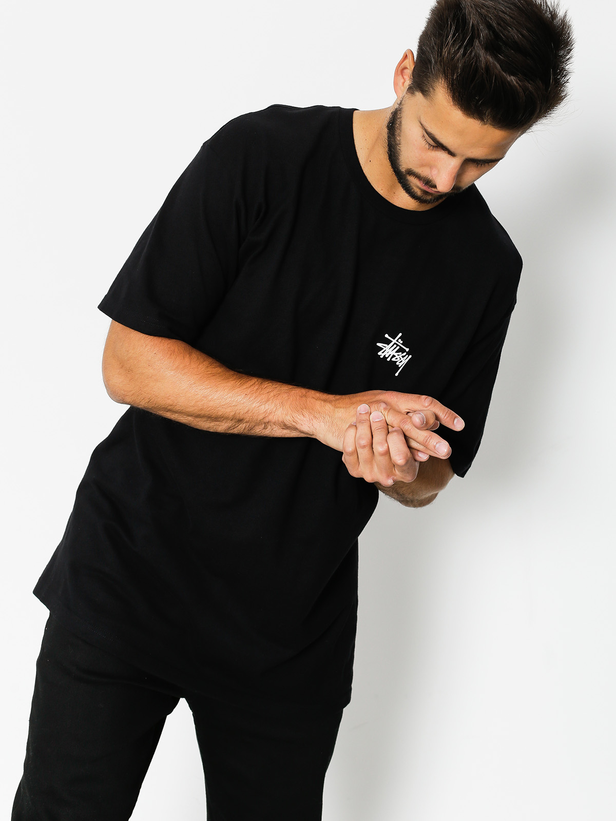 T-shirt Stussy Basic Stussy (black)
