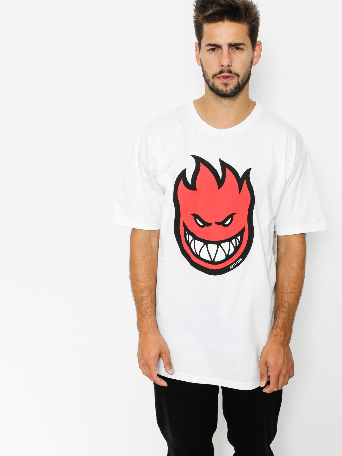 T-shirt Spitfire Big Head Fill (white/red)