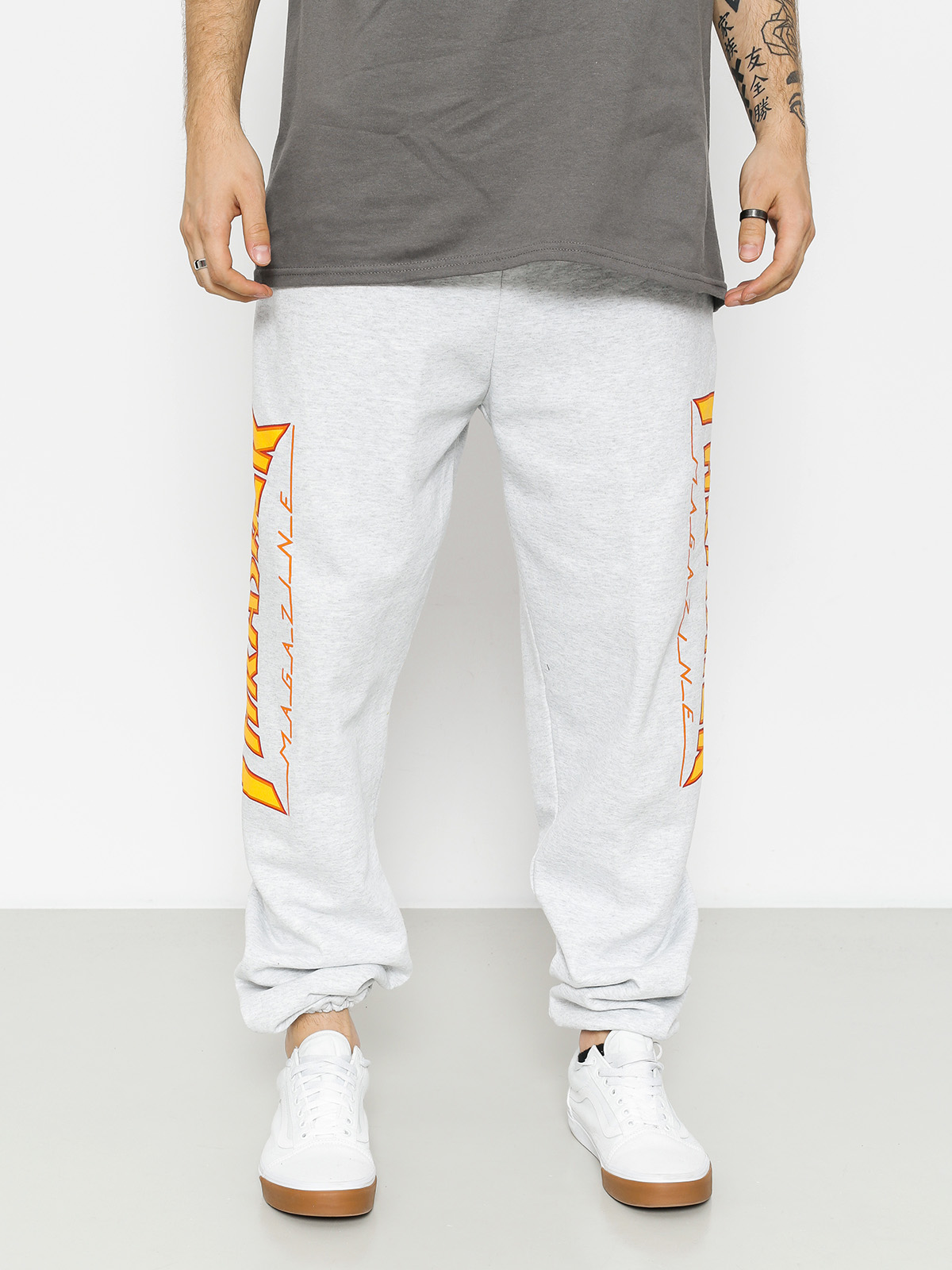 Spodnie Thrasher Flame Drs (grey)