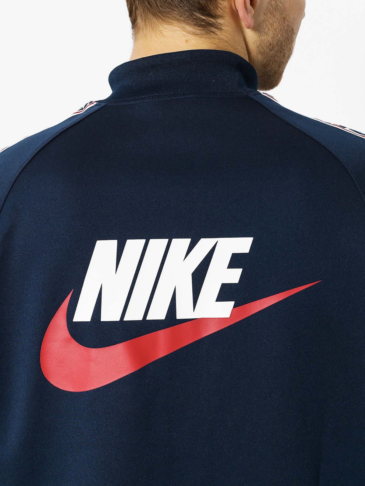 Kurtka Nike Taped Track Jkt Poly (obsidian/gym red/sail)