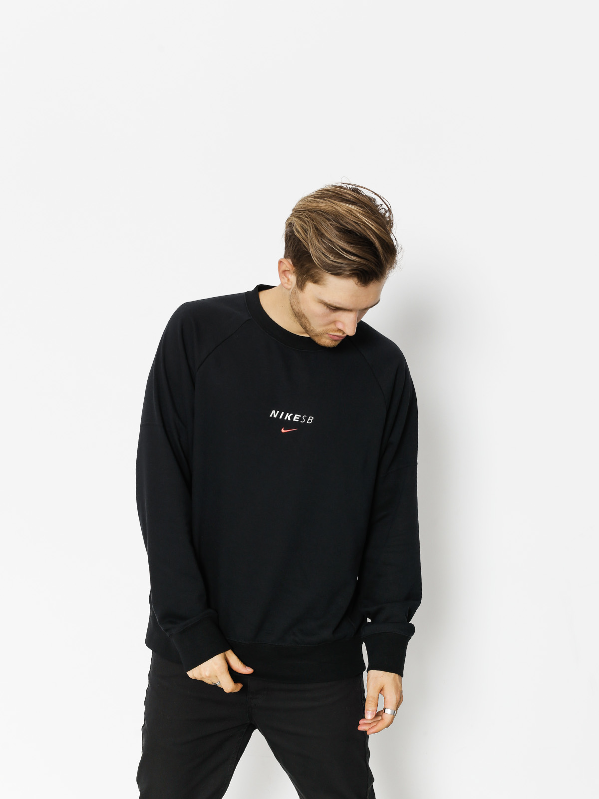 Bluza Nike SB Sb Dry Crew Everett (black/solar red)