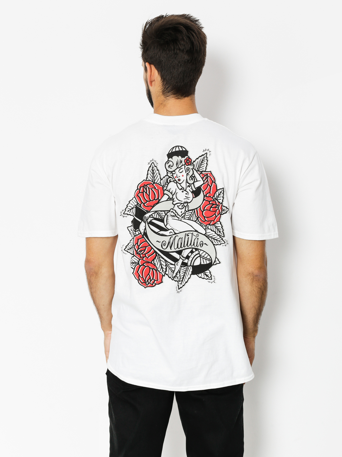 T-shirt Malita Pin Up (white)