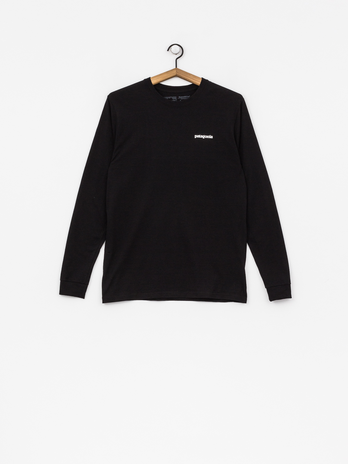 Longsleeve Patagonia P6 Logo Responsibili (black)