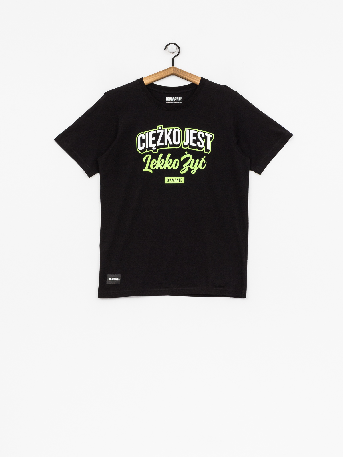 T-shirt Diamante Wear Ciężko Jest Lekko Żyć (black/white/green)