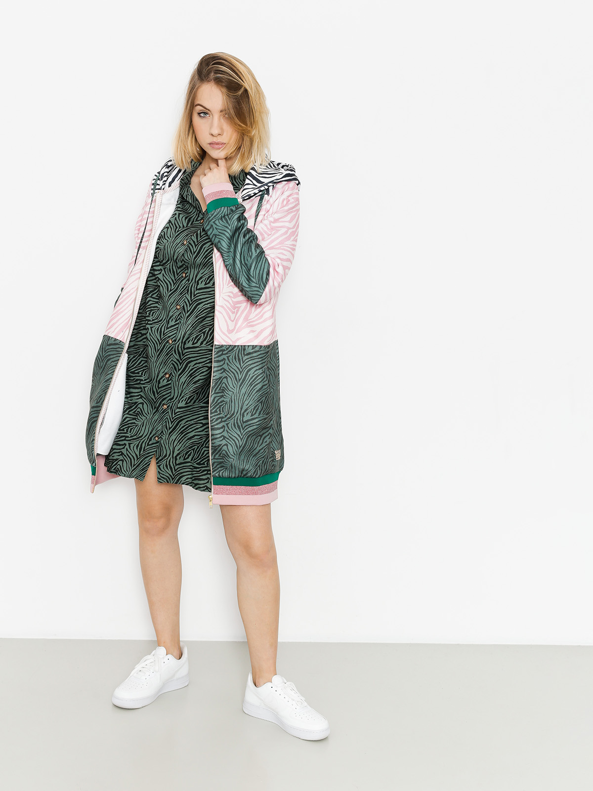 Bluza z kapturem Femi Stories Longa ZHD Wmn (zbr)