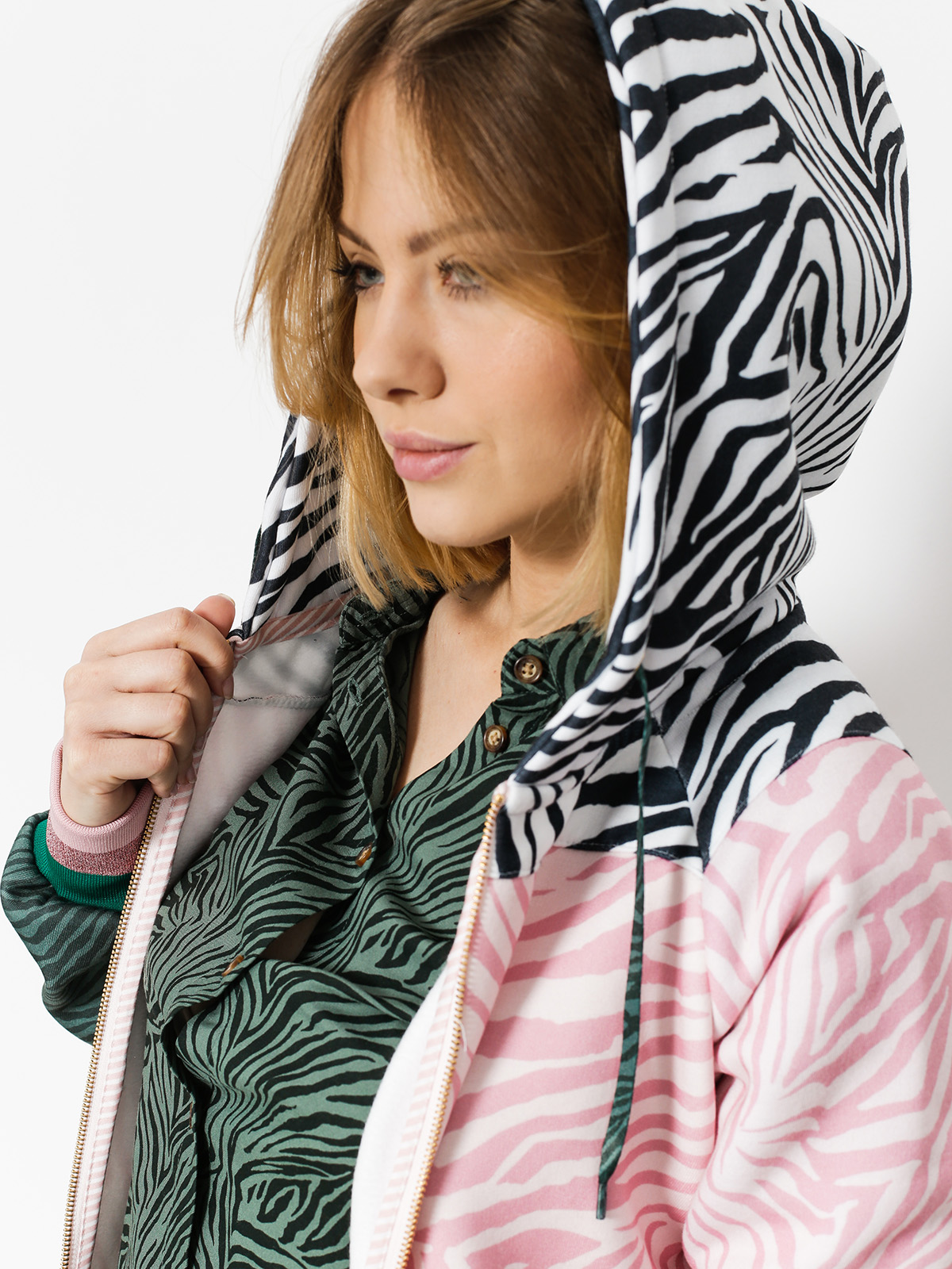 Bluza z kapturem Femi Stories Longa ZHD Wmn (zbr)