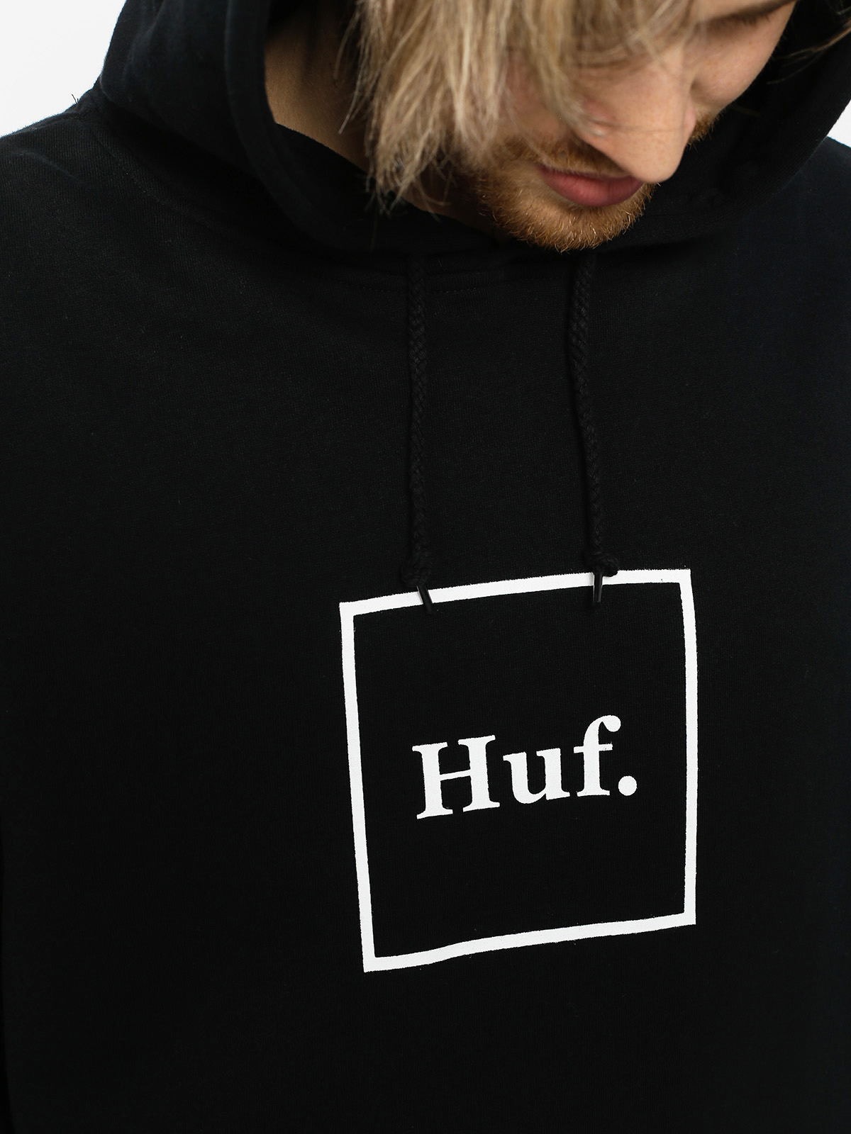 Bluza z kapturem HUF Box Logo HD (black)
