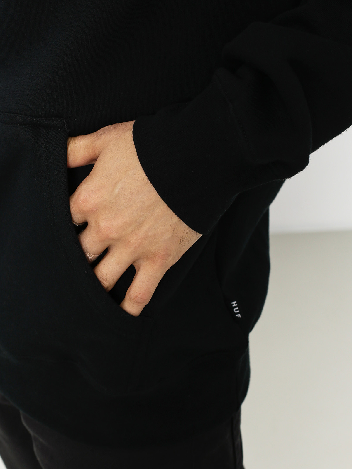 Bluza z kapturem HUF Box Logo HD (black)